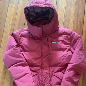 Patagonia women Xs Downdrift Down Jacket. Sequoia Red.